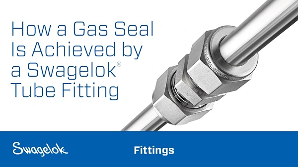 how gas seal is achieved by swagelok tube fitting