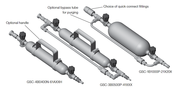 Swagelok sample cylinder options for grab sampling systems for sampling of water